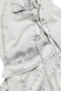 Acne Cargo Twill Trousers Bukse Hvit