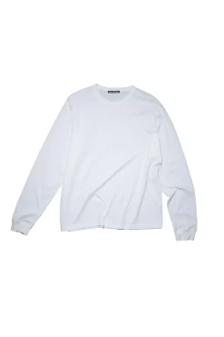 Acne Face Long Sleeve T-shirt Genser Hvit