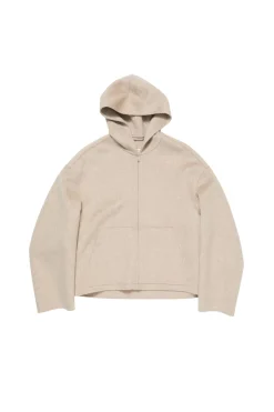 Acne Hooded Cashmere Jacket Jakke Beige