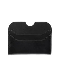 Acne Leather Card Holder Lommebok Sort