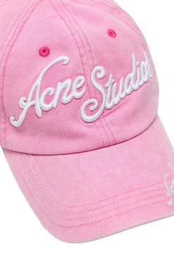 Acne Logo cap Caps Rosa