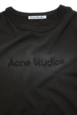 Acne Logo T-shirt - Fitted Fit T-shirt Mørkegrå