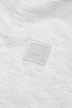 Acne Regular Fit Face T-shirt T-shirt Lys Grå Melert