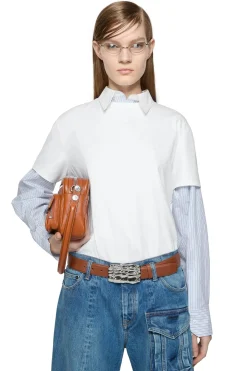 Acne Regular Fit Face T-Shirt T-shirt Hvit