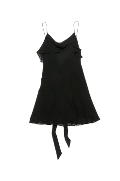 Acne Silk Dress Kjole Sort