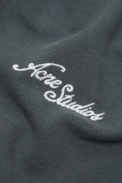 Acne T-shirt Logo - Relaxed Fit Genser Marine