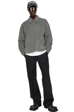 Acne Wool Zipper Jacket Jakke Grå