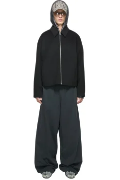 Acne Wool Zipper Jacket Jakke Sort