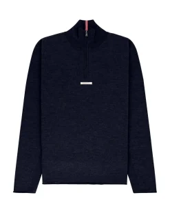 Amundsen Boiled Half Zip Mens Genser Navy