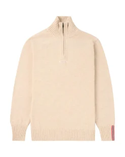Amundsen Deck Half Zip Mens Genser Beige
