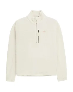 Amundsen Hut Halfzip Womens Genser Off-White