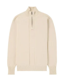 Amundsen Lascar Half Zip Womens Genser Ecru