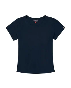 Amundsen Linen Tee Womens T-shirt Mørkeblå