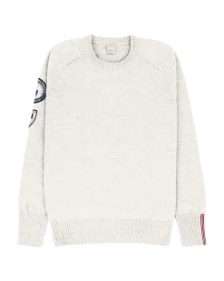 Amundsen Peak Crew Neck Womens Genser Off-White