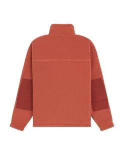 Amundsen V-Bond Waxed Fleece Womens Genser Rustrød