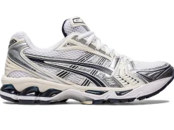 Asics GEL-KAYANO 14 White/Midnight Sko Mørkeblå