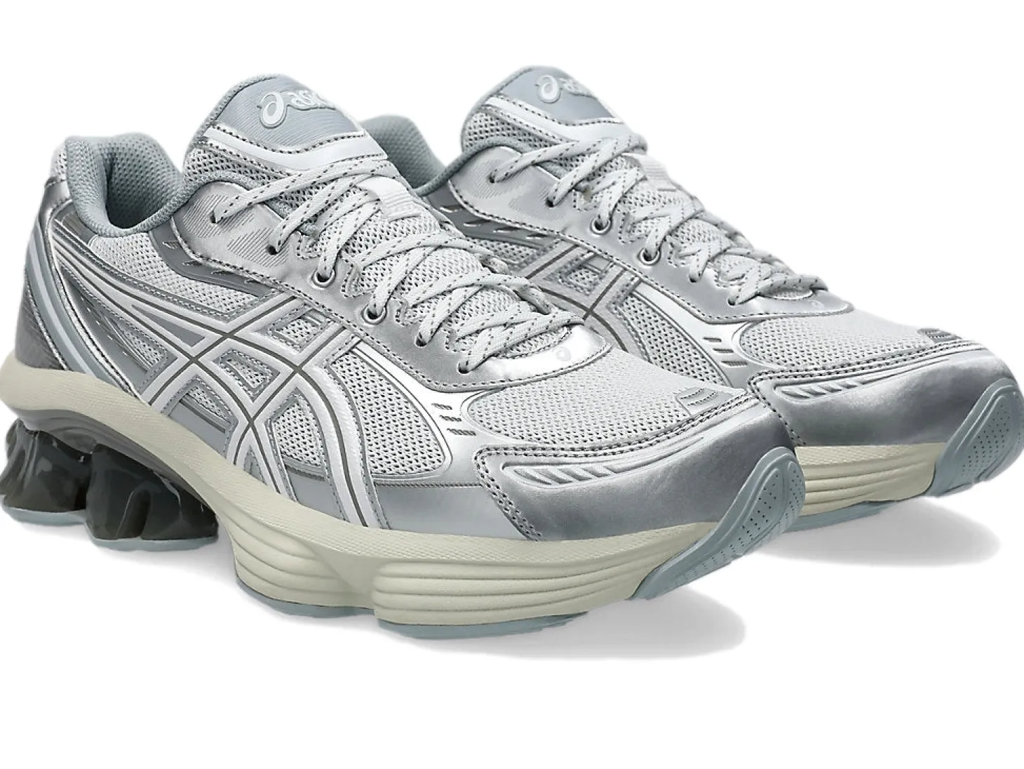 Asics GEL-KINETIC FLUENT WHITE/WHITE Sko Hvit Og Sølv