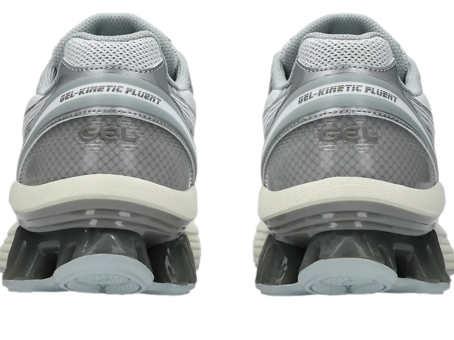 Asics GEL-KINETIC FLUENT WHITE/WHITE Sko Hvit Og Sølv