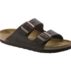Birkenstock Arizona Oiled Leather Narrow Habana Sko Mørkebrun