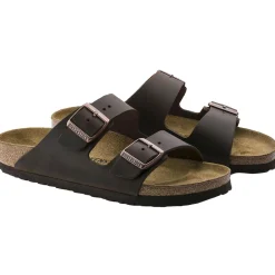 Birkenstock Arizona Oiled Leather Narrow Habana Sko Mørkebrun