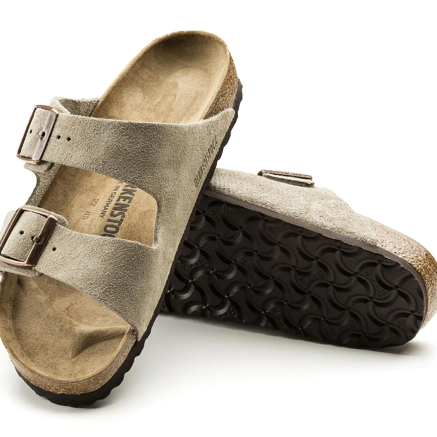 Birkenstock Arizona Suede Regular Taupe Sko Taupe