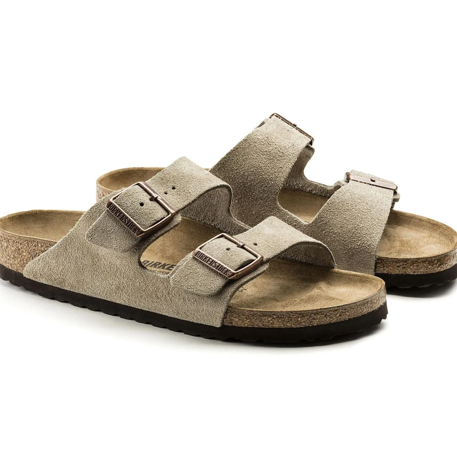 Birkenstock Arizona Suede Regular Taupe Sko Taupe