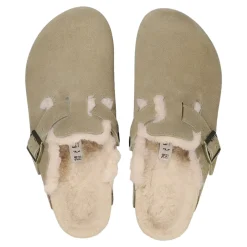 Birkenstock Boston Shearling Regular Taupe Sko Brun/Beige