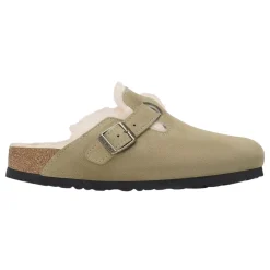 Birkenstock Boston Shearling Narrow Taupe Sko Beige