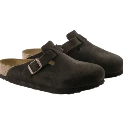 Birkenstock Boston Suede Narrow Mocca Sko Brun