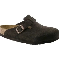 Birkenstock Boston Suede Regular Mocca Sko Brun