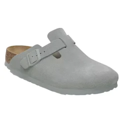 Birkenstock Boston Suede Narrow Pure Sage Sko Gråblå