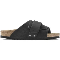 Birkenstock Kyoto Nubuck/Suede Leather Regular Sko Sort