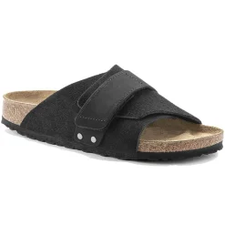 Birkenstock Kyoto Nubuck/Suede Leather Regular Sko Sort