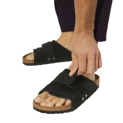 Birkenstock Kyoto Nubuck/Suede Leather Narrow Black Sko Sort