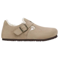 Birkenstock London Shearling Narrow Taupe Sko Taupe
