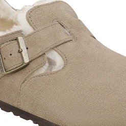 Birkenstock London Shearling Narrow Taupe Sko Taupe