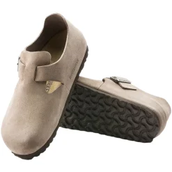 Birkenstock London Suede Narrow Taupe Sko Taupe