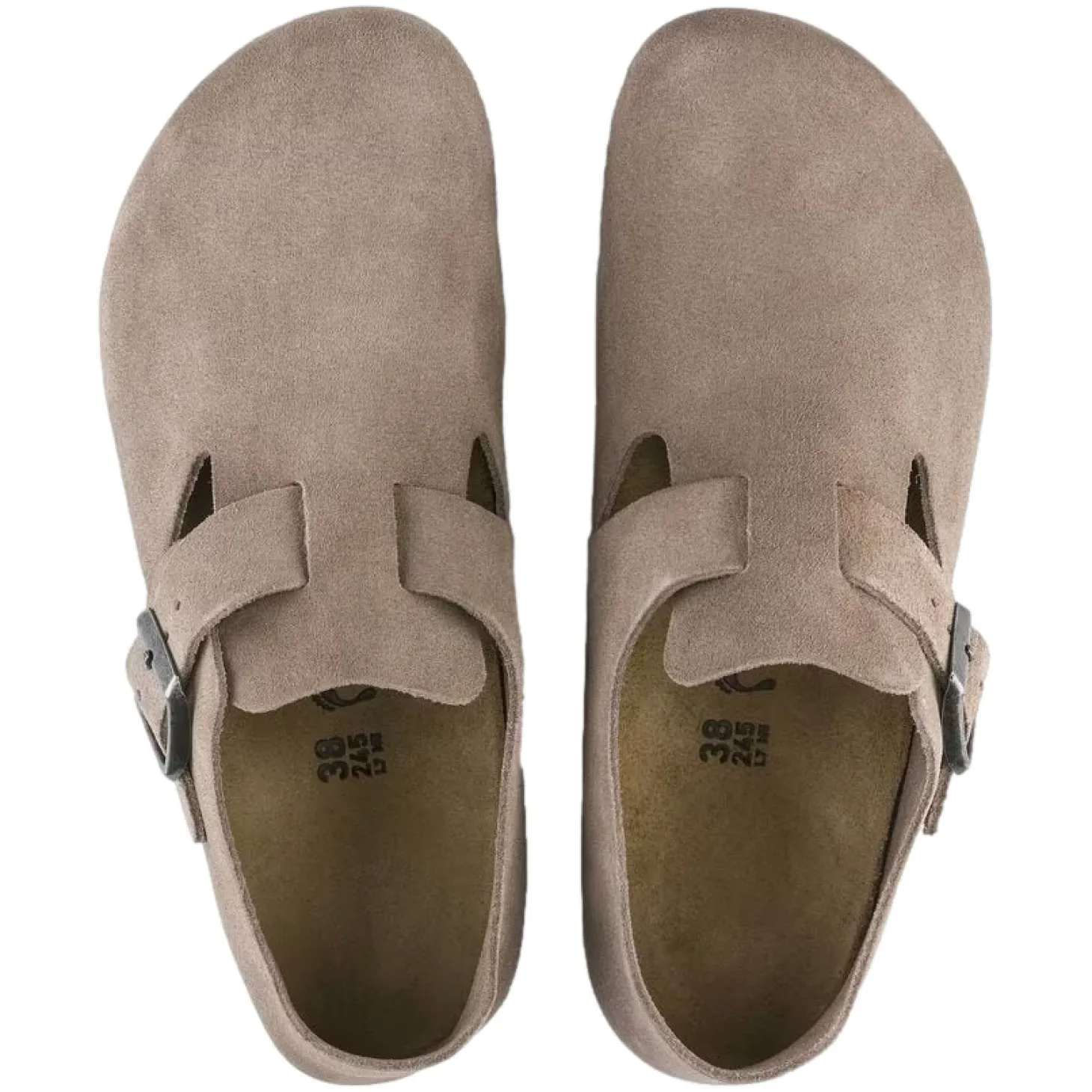 Birkenstock London Suede Narrow Taupe Sko Taupe