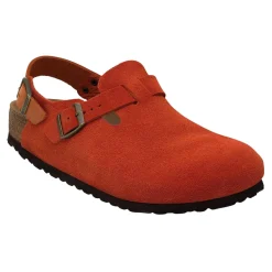Birkenstock Tokio Suede Leather Rust Narrow Sko Mørkeoransje