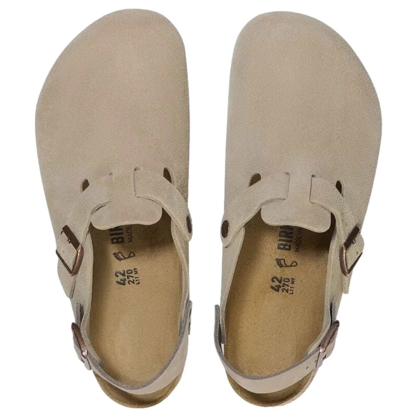 Birkenstock Tokio Suede Narrow Taupe Sko Taupe