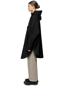 Blæst Bergen Poncho Black Jakke Sort