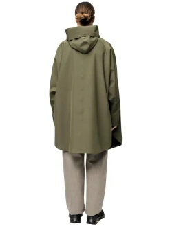Blæst Bergen Poncho Grape Leaf Jakke Oliven