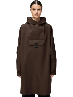 Blæst Bergen Poncho Java Jakke Brun