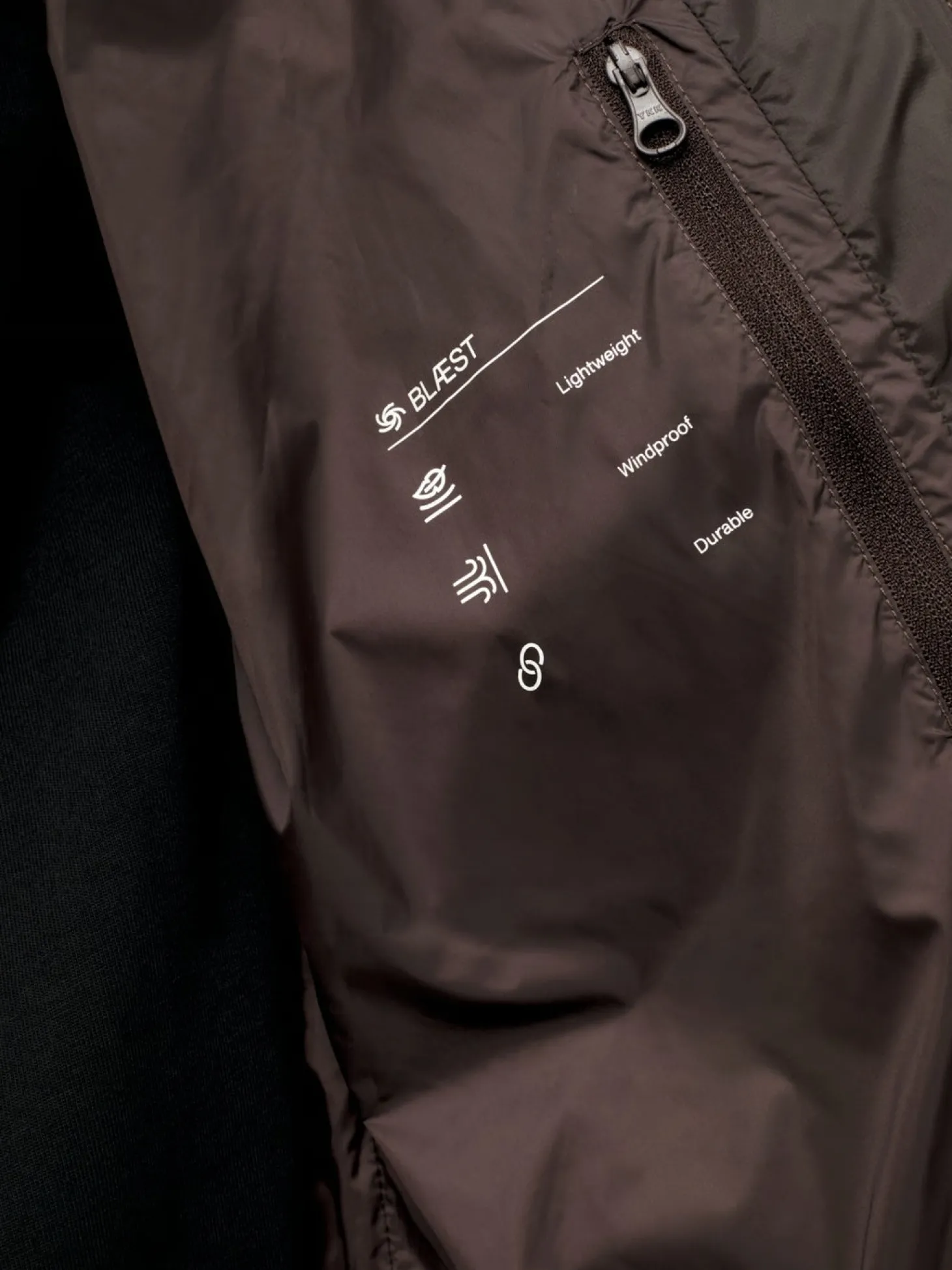 Blæst Perma Lightweight Down Jacket Brown Soil Jakke Brun