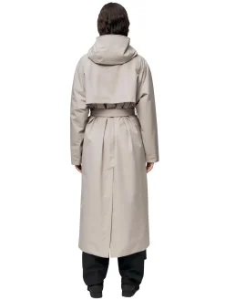 Blæst Åse Insulated Coat Low Tide Jakke Beige Grå