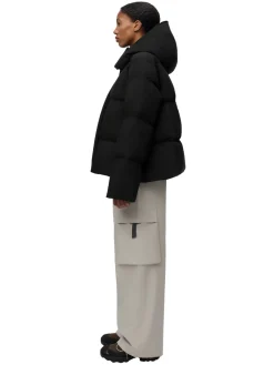 Blæst Selje Down Jacket Black Jakke Sort