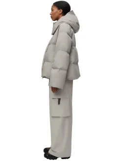 Blæst Selje Down Jacket Low Tide Jakke Beige Grå