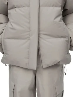 Blæst Selje Down Jacket Low Tide Jakke Beige Grå