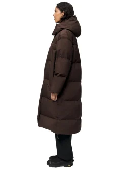Blæst Stranda Down Coat Java Jakke Mørkebrun