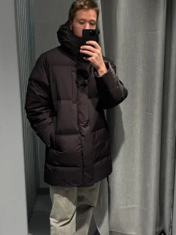 Blæst Ulla Down Jacket Brown Soil Jakke Brun